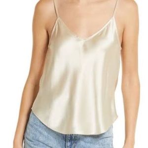reformation teddy silk cami ivory size S